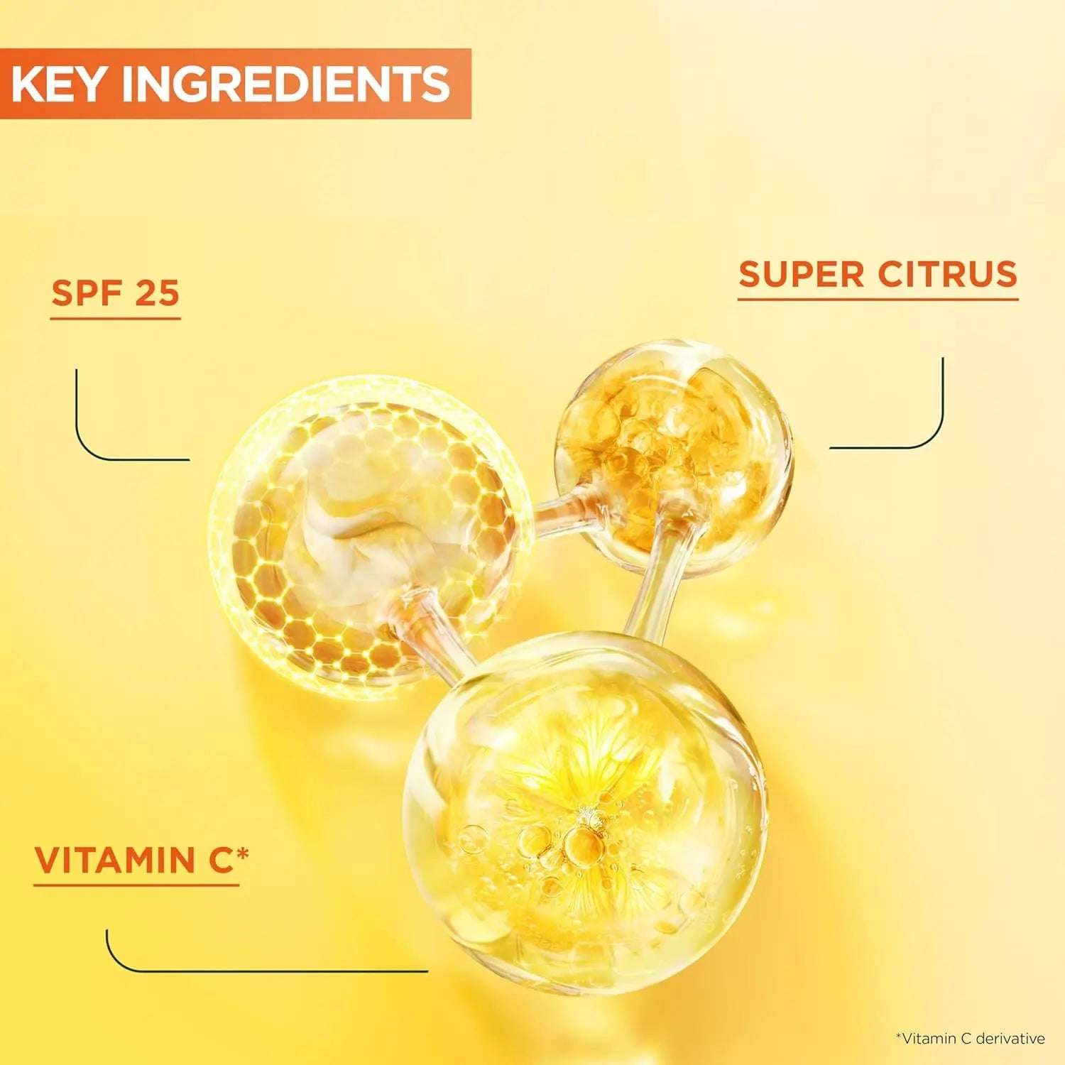 Garnier Vitamin C Brightening Cream SPF 25: Hydrates, Protects, & Brightens Skin. Natural, Cruelty-Free, 50ml. For All Skin Types.