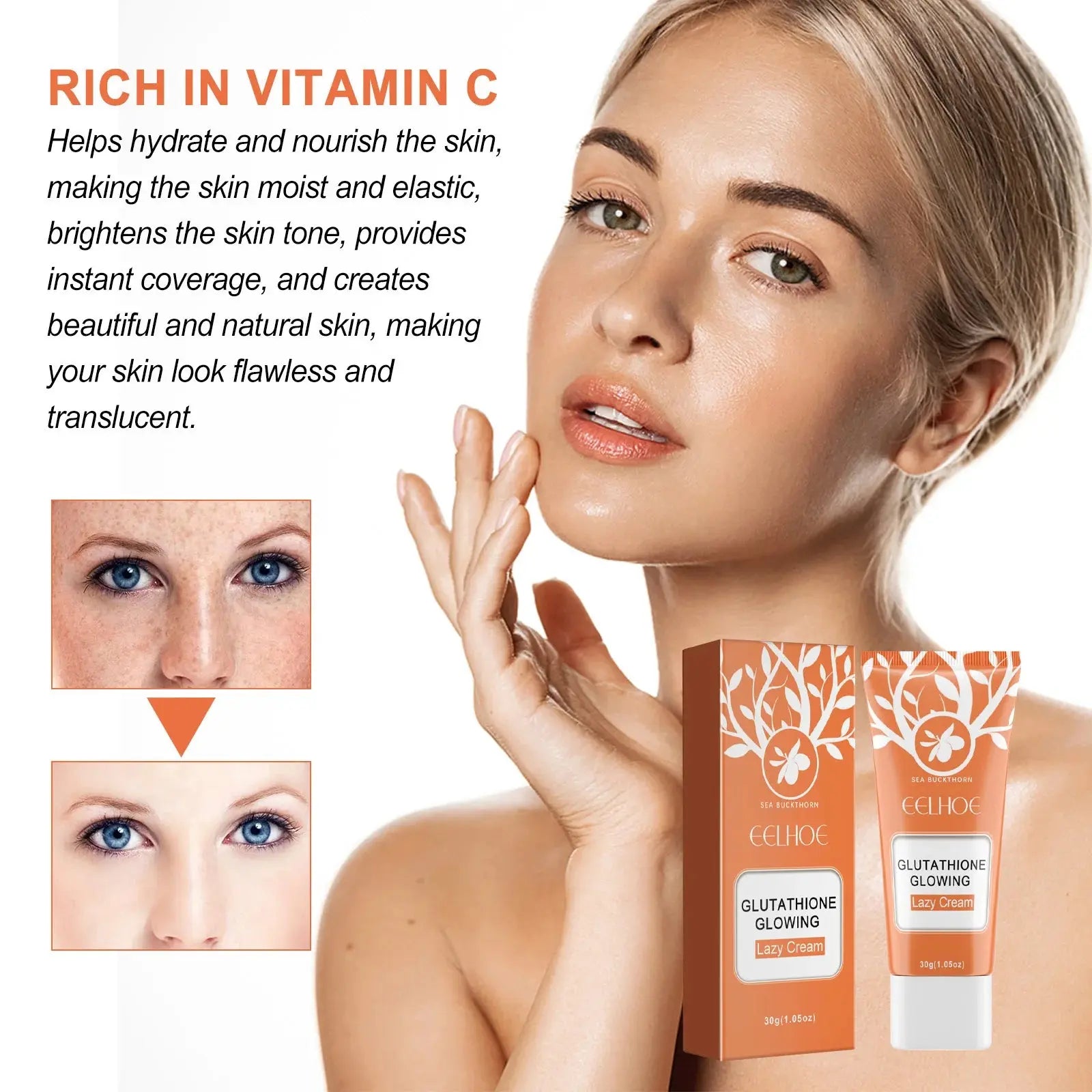 EELHOE Glowing Lazy Cream – Flawless All-in-One Foundation The Nexa Pure