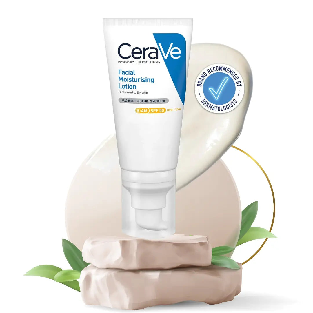 CeraVe AM Facial Moisturizer: 52ml, Normal to Dry Skin, UV Protection, 3 Ceramides.