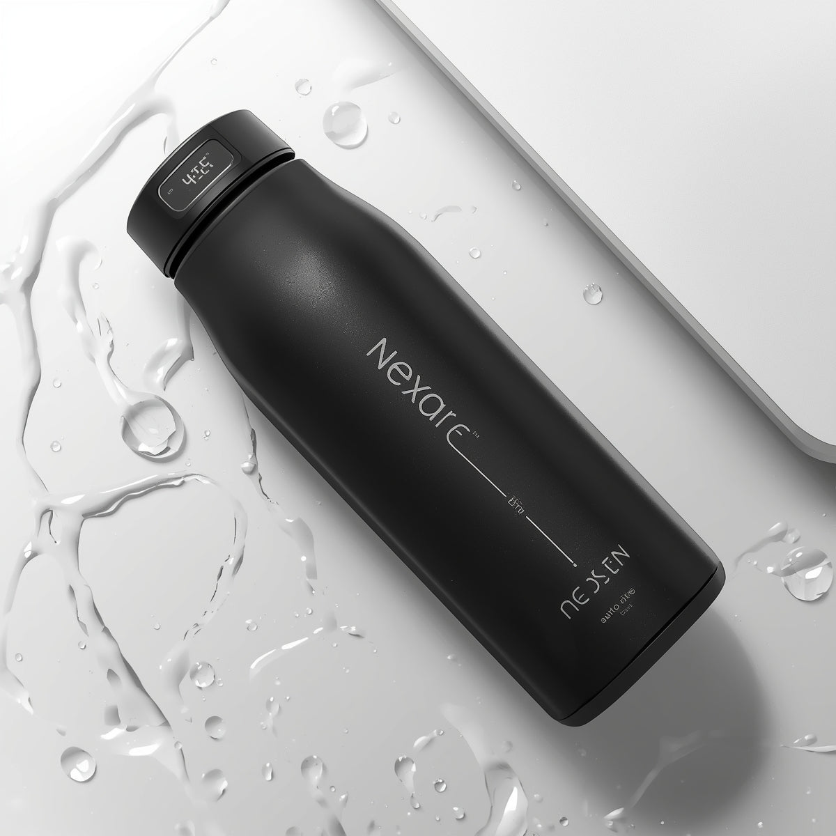 NEXA PURE™ Luxury Insulated Water Bottle – Matte Black | 500ml