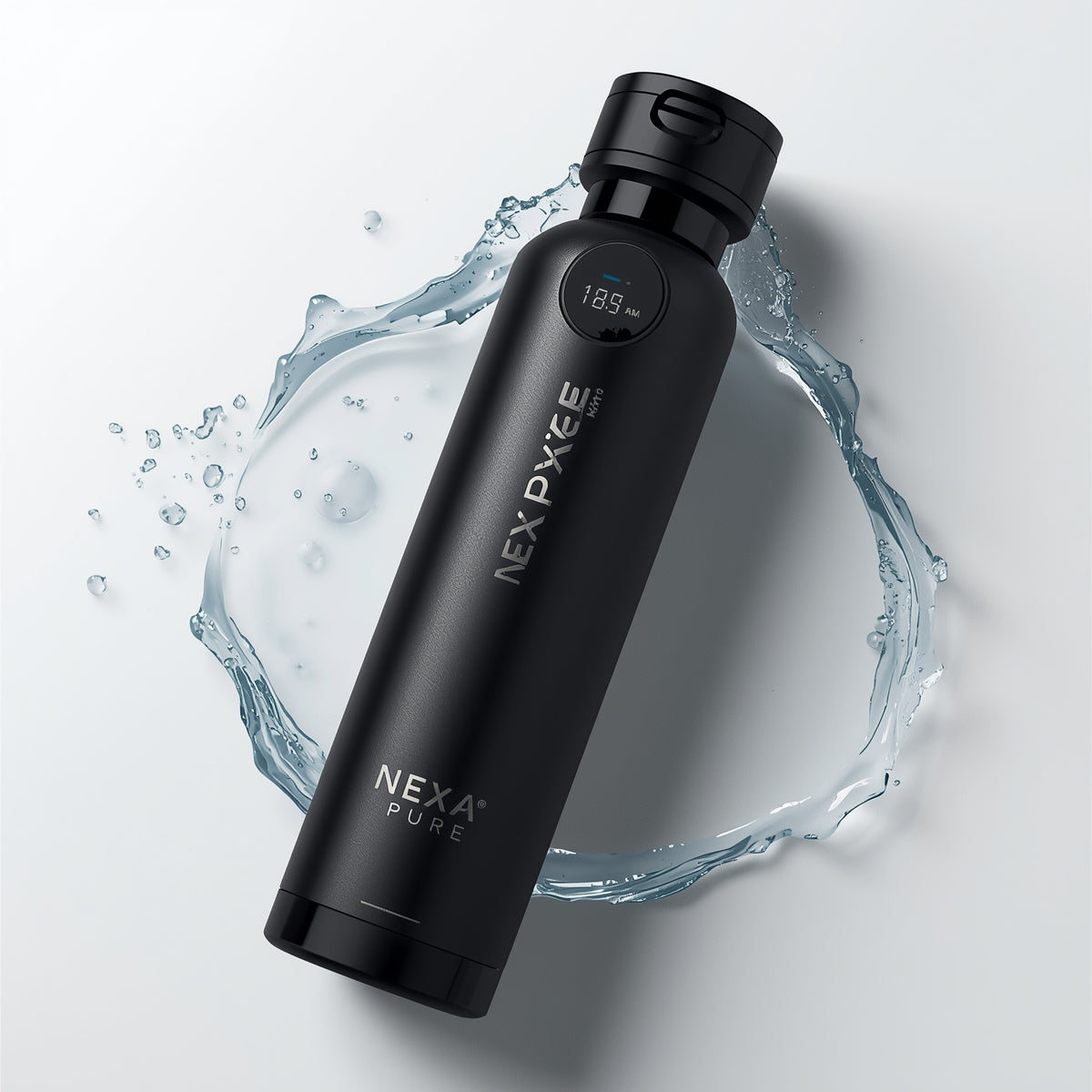 NEXA PURE™ Luxury Insulated Water Bottle – Matte Black | 500ml