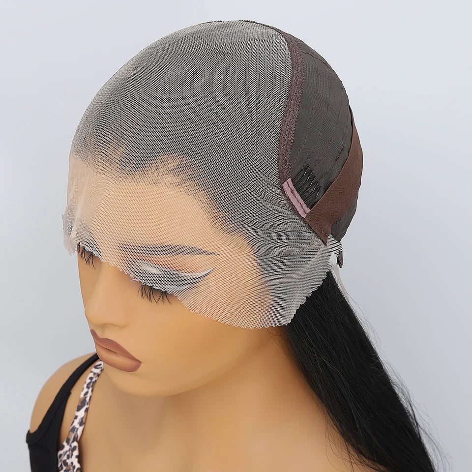French Lace Ombre Brown 13x6 Synthetic Lace Frontal Wig For Women