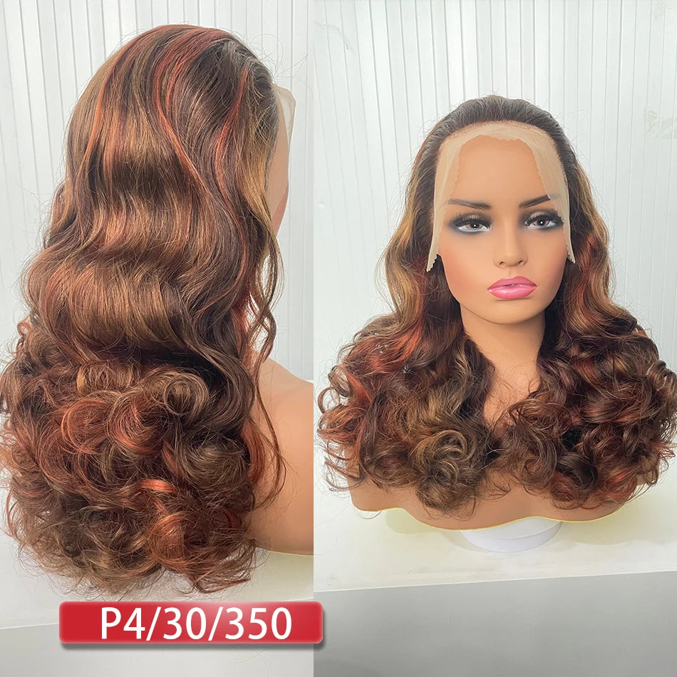 Double Drawn Human Hair Bouncy Loose Curly Full Wigs
