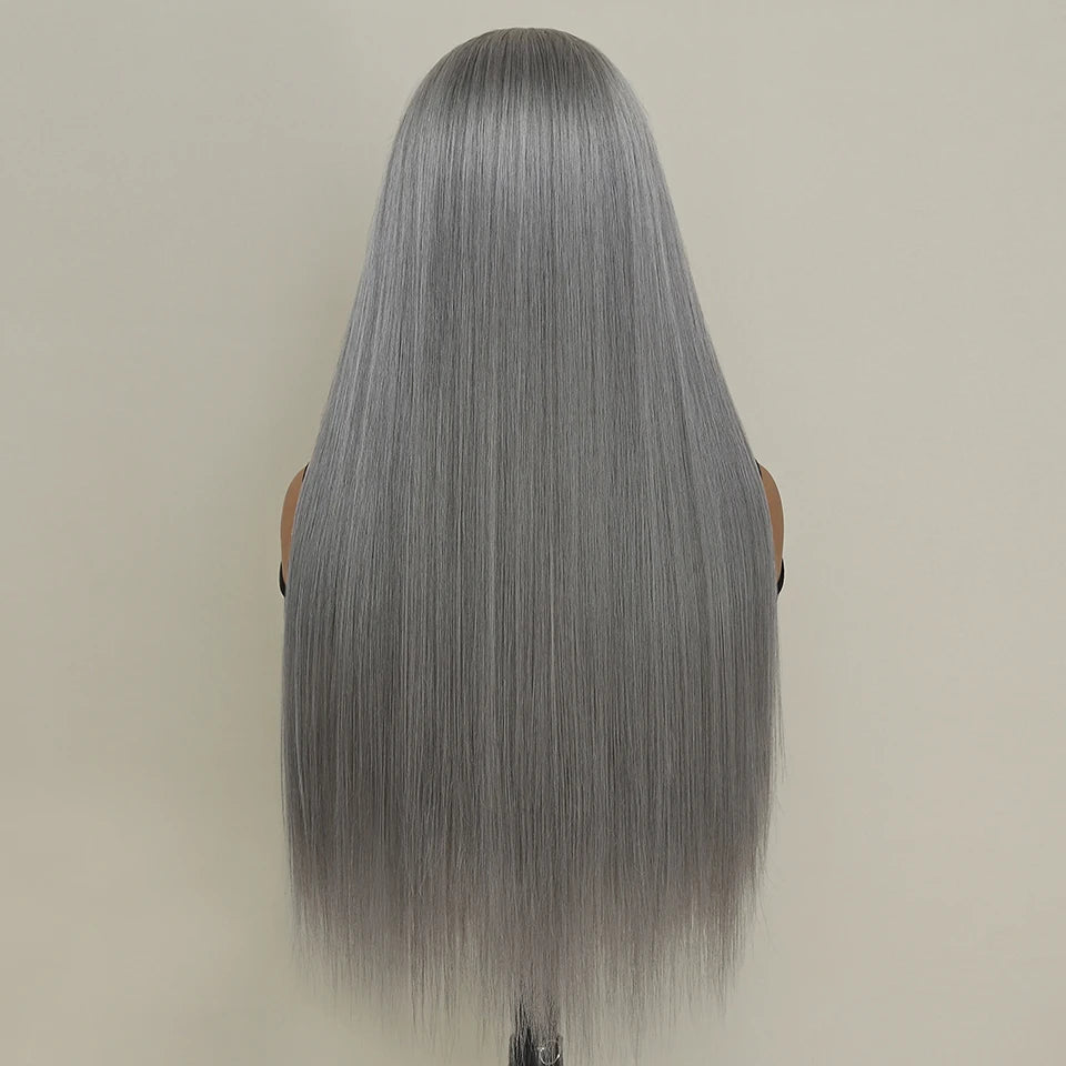 French Lace Ombre Brown 13x6 Synthetic Lace Frontal Wig For Women