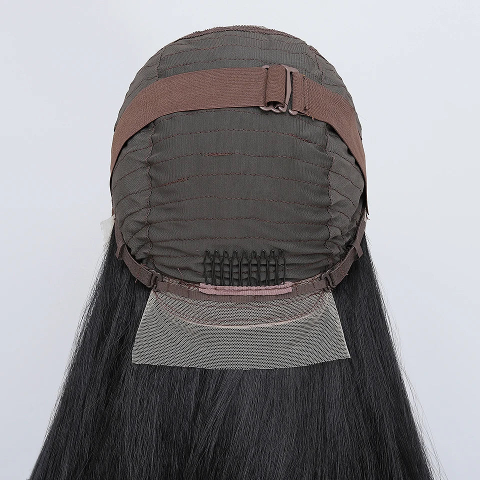 French Lace Ombre Brown 13x6 Synthetic Lace Frontal Wig For Women