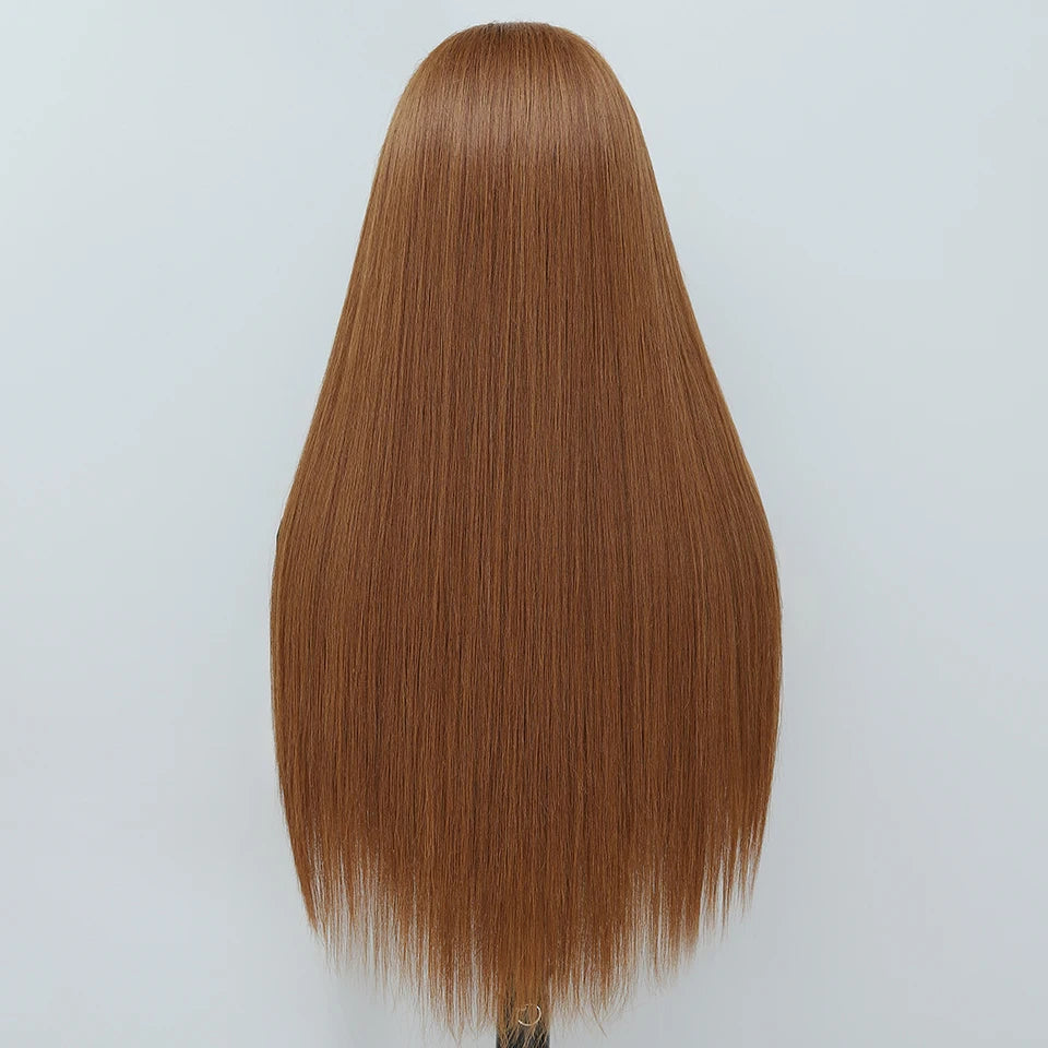 French Lace Ombre Brown 13x6 Synthetic Lace Frontal Wig For Women