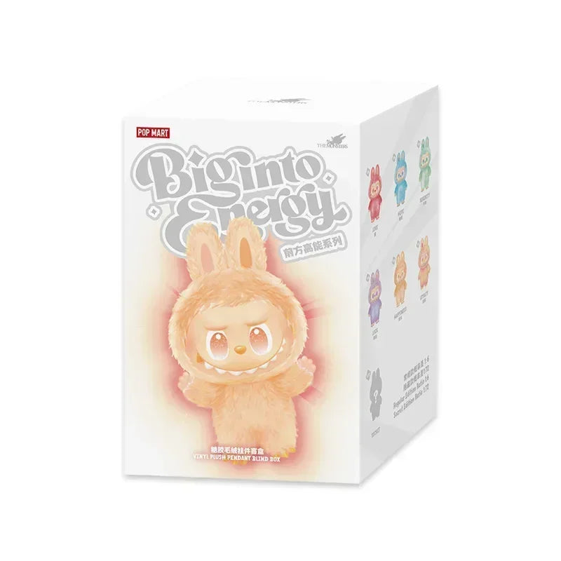 POP MART LABUBU THE MONSTERS Big into Energy Series-Vinyl Plush Pendant Blind Box Mystery Box Guess Bag Toys Doll Cute Anime