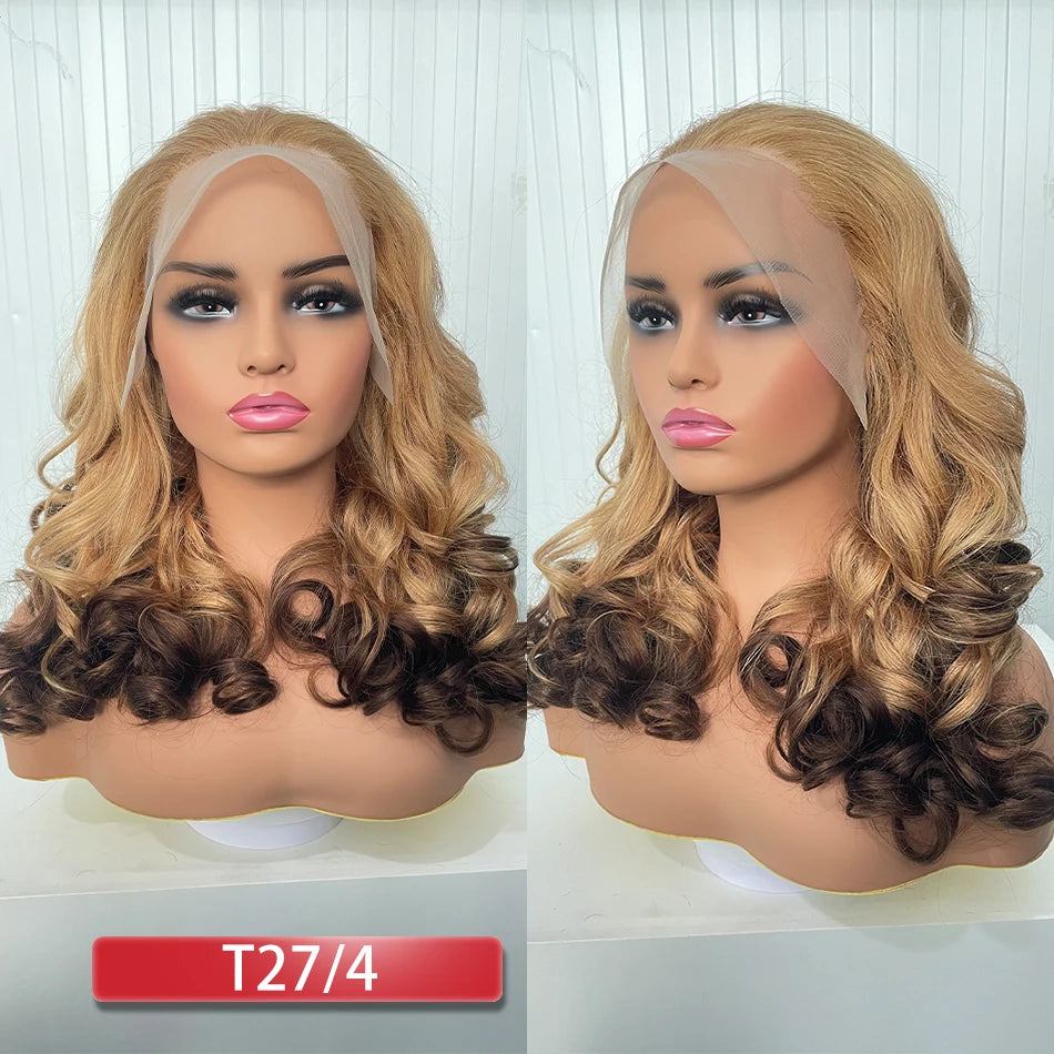 Double Drawn Human Hair Bouncy Loose Curly Full Wigs