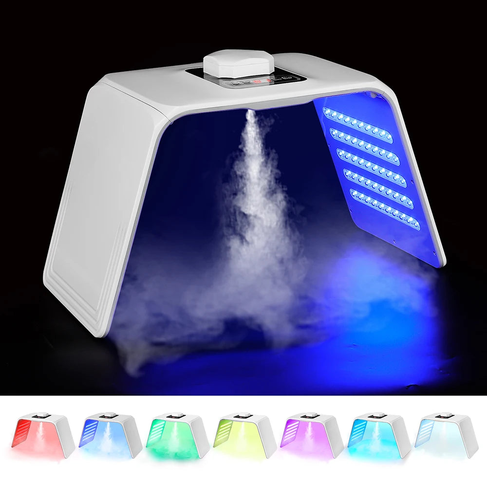 7 Colors LED Photon Machine With Nano Spray Beauty Salon Home Use Face Body LED Mask Machine