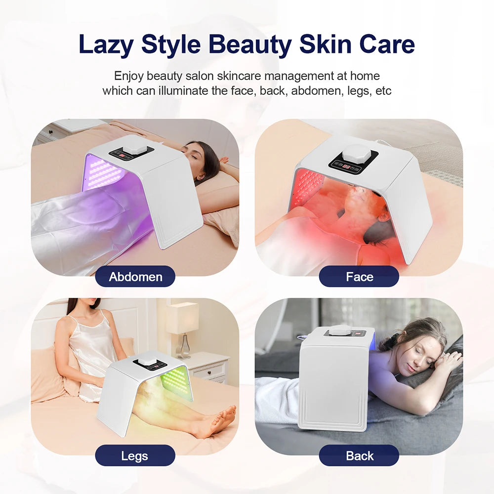 7 Colors LED Photon Machine With Nano Spray Beauty Salon Home Use Face Body LED Mask Machine
