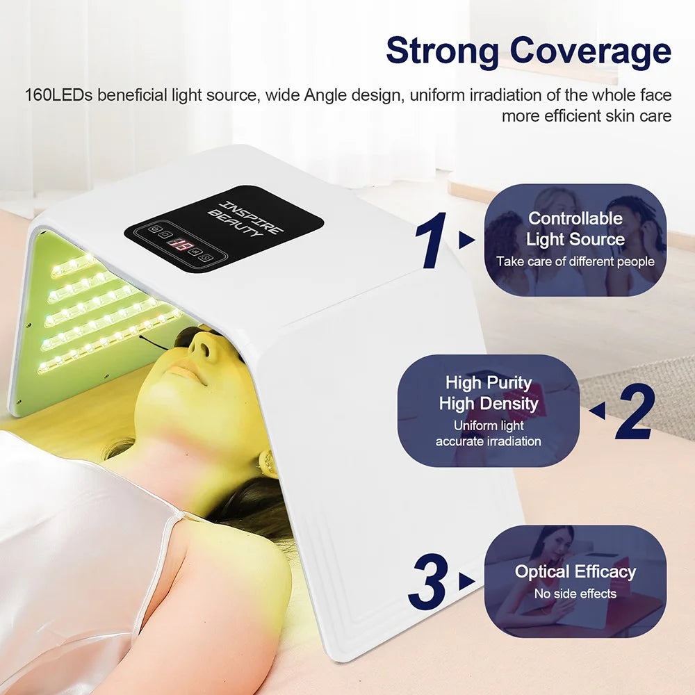 7 Colors LED Photon Machine With Nano Spray Beauty Salon Home Use Face Body LED Mask Machine