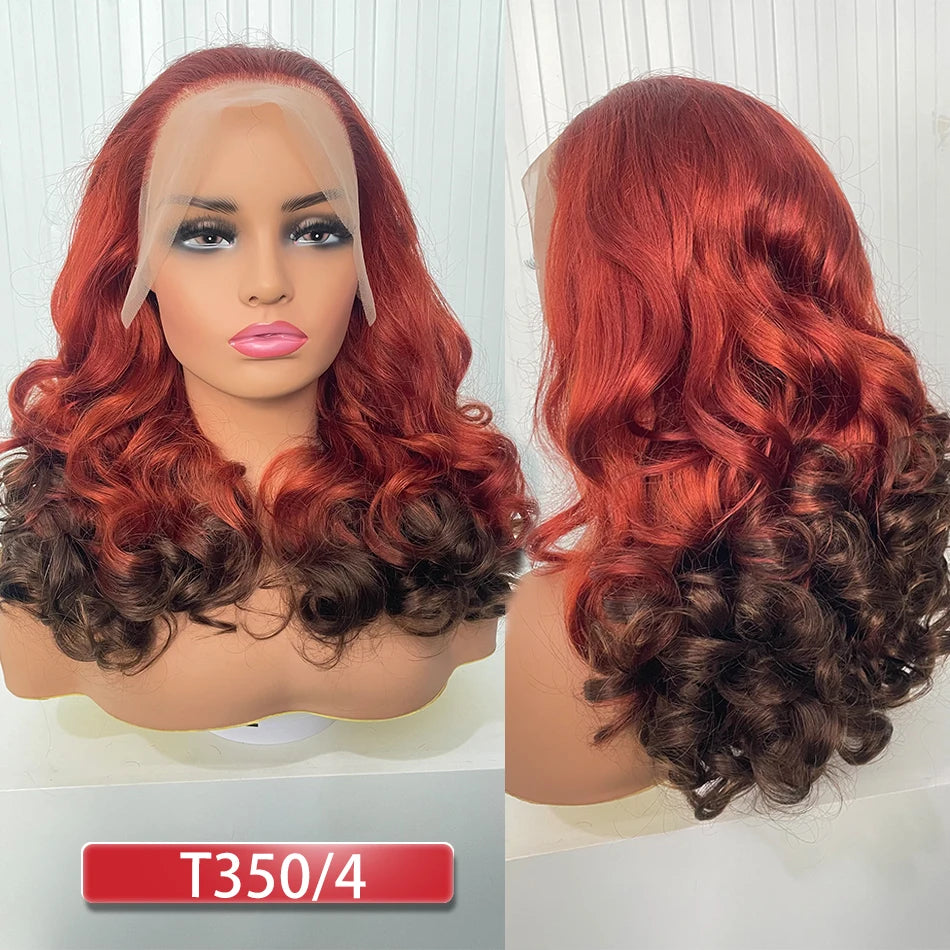 Double Drawn Human Hair Bouncy Loose Curly Full Wigs