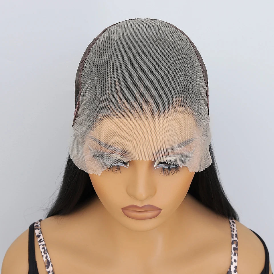 French Lace Ombre Brown 13x6 Synthetic Lace Frontal Wig For Women