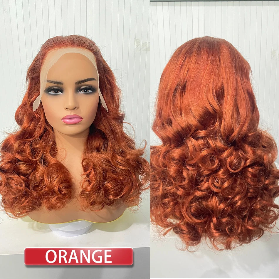 Double Drawn Human Hair Bouncy Loose Curly Full Wigs